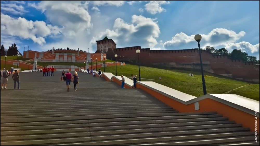 Красивая застройка центра Нижнего Новгорода